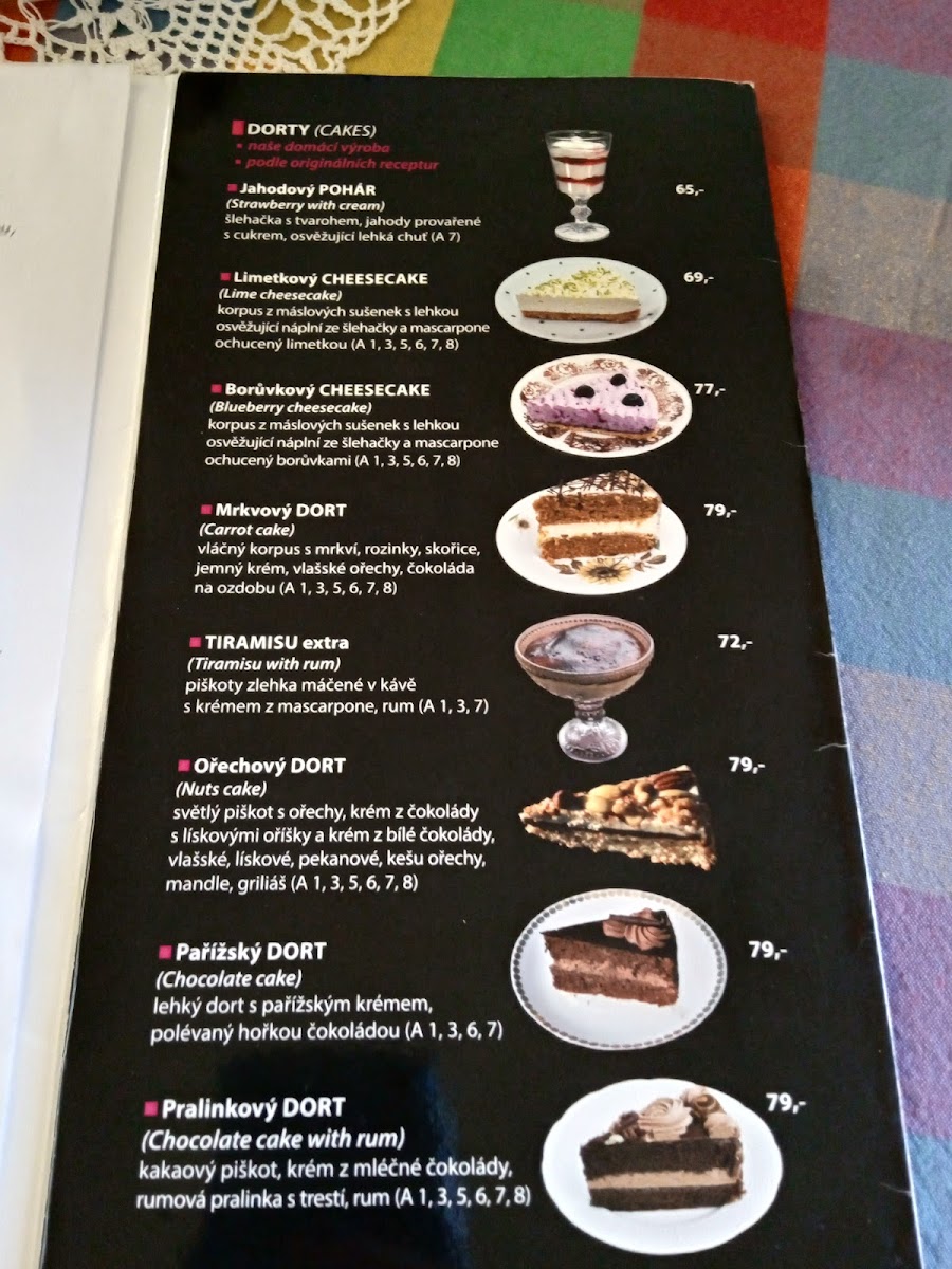 Menu U Kone - Restaurace S Cukrarnou-6